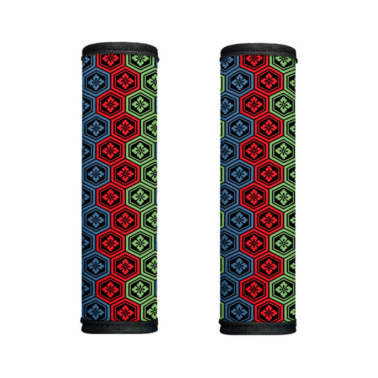 Colorful Japanese Flower Pattern Print Handle Covers