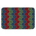 Colorful Japanese Flower Pattern Print Indoor Door Mat