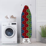 Colorful Japanese Flower Pattern Print Ironing Board Cover