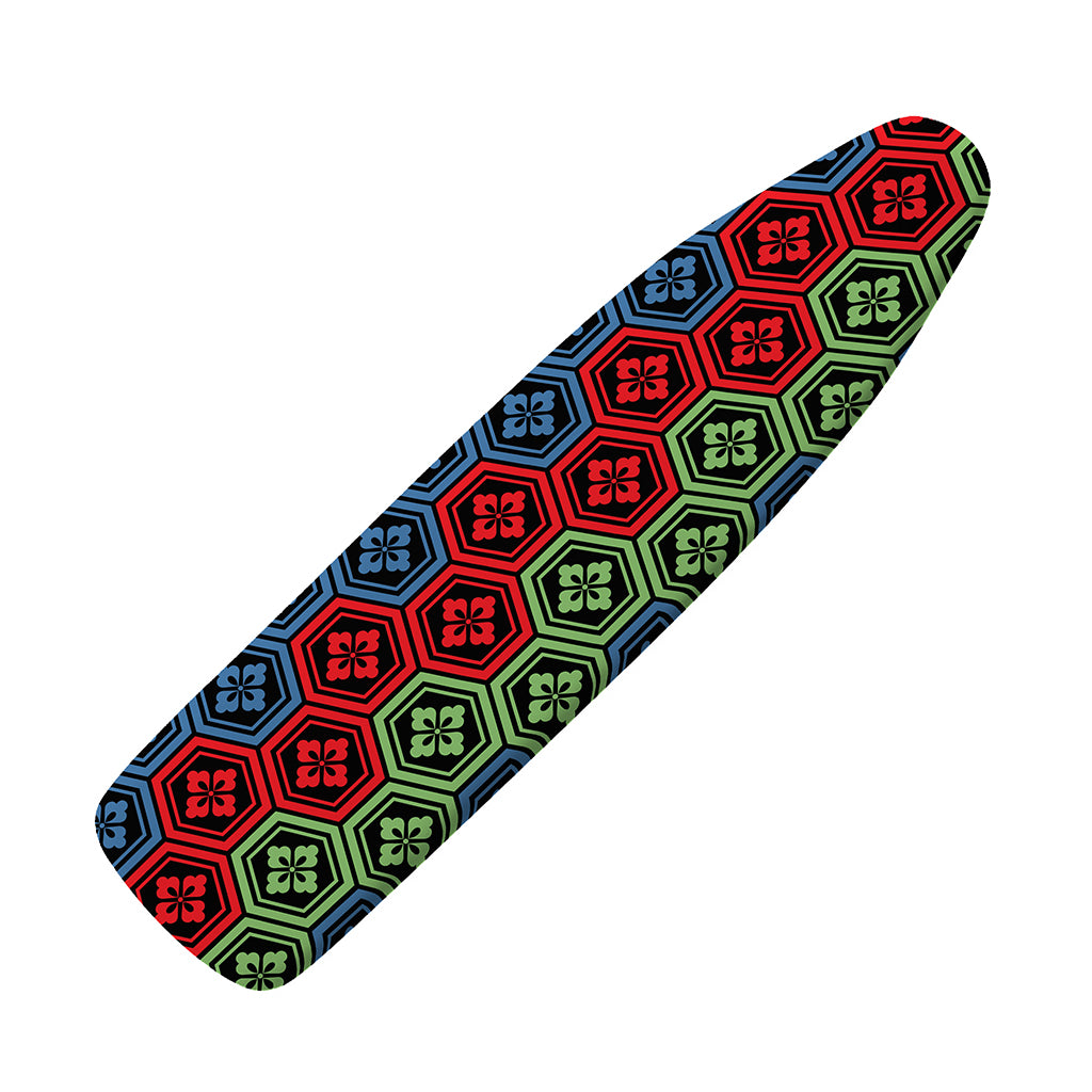Colorful Japanese Flower Pattern Print Ironing Board Cover