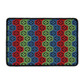 Colorful Japanese Flower Pattern Print Kitchen Mat