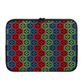 Colorful Japanese Flower Pattern Print Laptop Sleeve