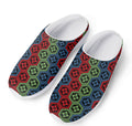 Colorful Japanese Flower Pattern Print Mesh Casual Shoes