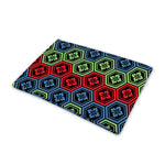 Colorful Japanese Flower Pattern Print Pet Cooling Mat Cover
