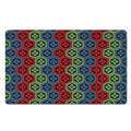 Colorful Japanese Flower Pattern Print Polyester Doormat