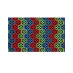 Colorful Japanese Flower Pattern Print Polyester Flag
