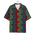 Colorful Japanese Flower Pattern Print Rayon Hawaiian Shirt