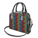 Colorful Japanese Flower Pattern Print Shoulder Handbag