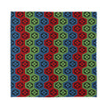 Colorful Japanese Flower Pattern Print Silk Bandana