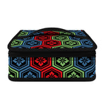 Colorful Japanese Flower Pattern Print Small Lunch Bag
