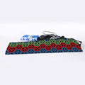 Colorful Japanese Flower Pattern Print Sports Towel