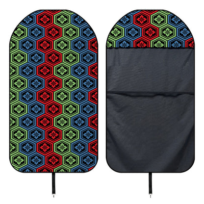 Colorful Japanese Flower Pattern Print Waterproof Car Seat Cover