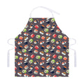 Colorful Japanese Sushi Pattern Print Adjustable Apron