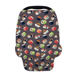 Colorful Japanese Sushi Pattern Print Baby Seat Cover