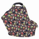 Colorful Japanese Sushi Pattern Print Baby Seat Cover