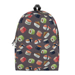 Colorful Japanese Sushi Pattern Print Backpack