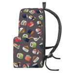 Colorful Japanese Sushi Pattern Print Backpack