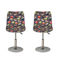 Colorful Japanese Sushi Pattern Print Bar Stool Covers