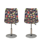 Colorful Japanese Sushi Pattern Print Bar Stool Covers