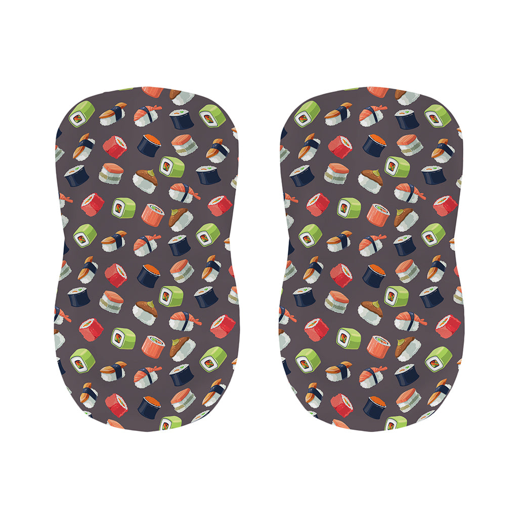 Colorful Japanese Sushi Pattern Print Bar Stool Covers