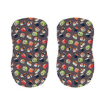 Colorful Japanese Sushi Pattern Print Bar Stool Covers