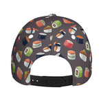 Colorful Japanese Sushi Pattern Print Baseball Cap