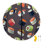 Colorful Japanese Sushi Pattern Print Basketball