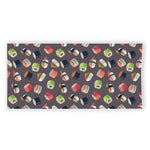 Colorful Japanese Sushi Pattern Print Beach Towel
