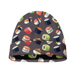 Colorful Japanese Sushi Pattern Print Beanie