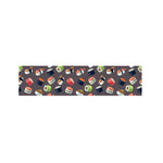 Colorful Japanese Sushi Pattern Print Bed Runner