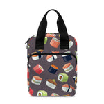 Colorful Japanese Sushi Pattern Print Bible Tote Bag