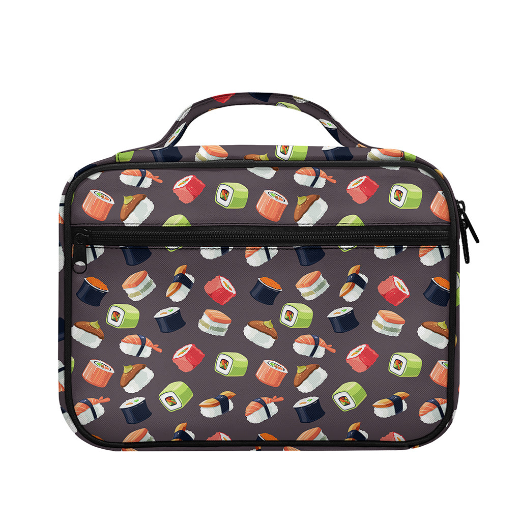 Colorful Japanese Sushi Pattern Print Briefcase Bible Bag