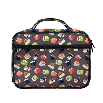 Colorful Japanese Sushi Pattern Print Briefcase Bible Bag