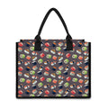 Colorful Japanese Sushi Pattern Print Canvas Tote Bag