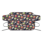 Colorful Japanese Sushi Pattern Print Car Windshield Snow Cover