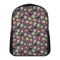 Colorful Japanese Sushi Pattern Print Casual Backpack