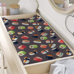 Colorful Japanese Sushi Pattern Print Changing Pad Cover