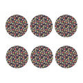 Colorful Japanese Sushi Pattern Print Coaster Set