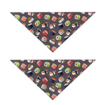 Colorful Japanese Sushi Pattern Print Dog Bandana