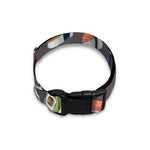 Colorful Japanese Sushi Pattern Print Dog Collar