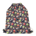 Colorful Japanese Sushi Pattern Print Drawstring Bag