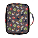 Colorful Japanese Sushi Pattern Print Front Pocket Bible Bag