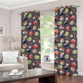 Colorful Japanese Sushi Pattern Print Grommet Curtains