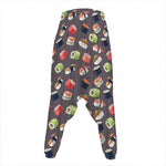 Colorful Japanese Sushi Pattern Print Hammer Pants