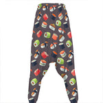 Colorful Japanese Sushi Pattern Print Hammer Pants