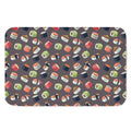 Colorful Japanese Sushi Pattern Print Indoor Door Mat