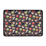 Colorful Japanese Sushi Pattern Print Kitchen Mat