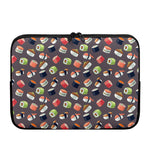 Colorful Japanese Sushi Pattern Print Laptop Sleeve