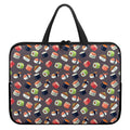 Colorful Japanese Sushi Pattern Print Laptop Sleeve With Handle
