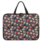Colorful Japanese Sushi Pattern Print Laptop Sleeve With Handle